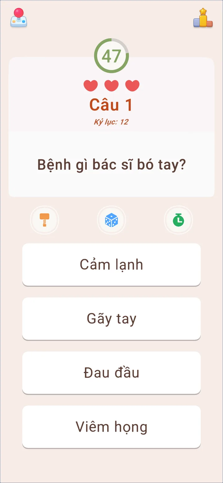 Màn hình Đố Vui Hại Não 1