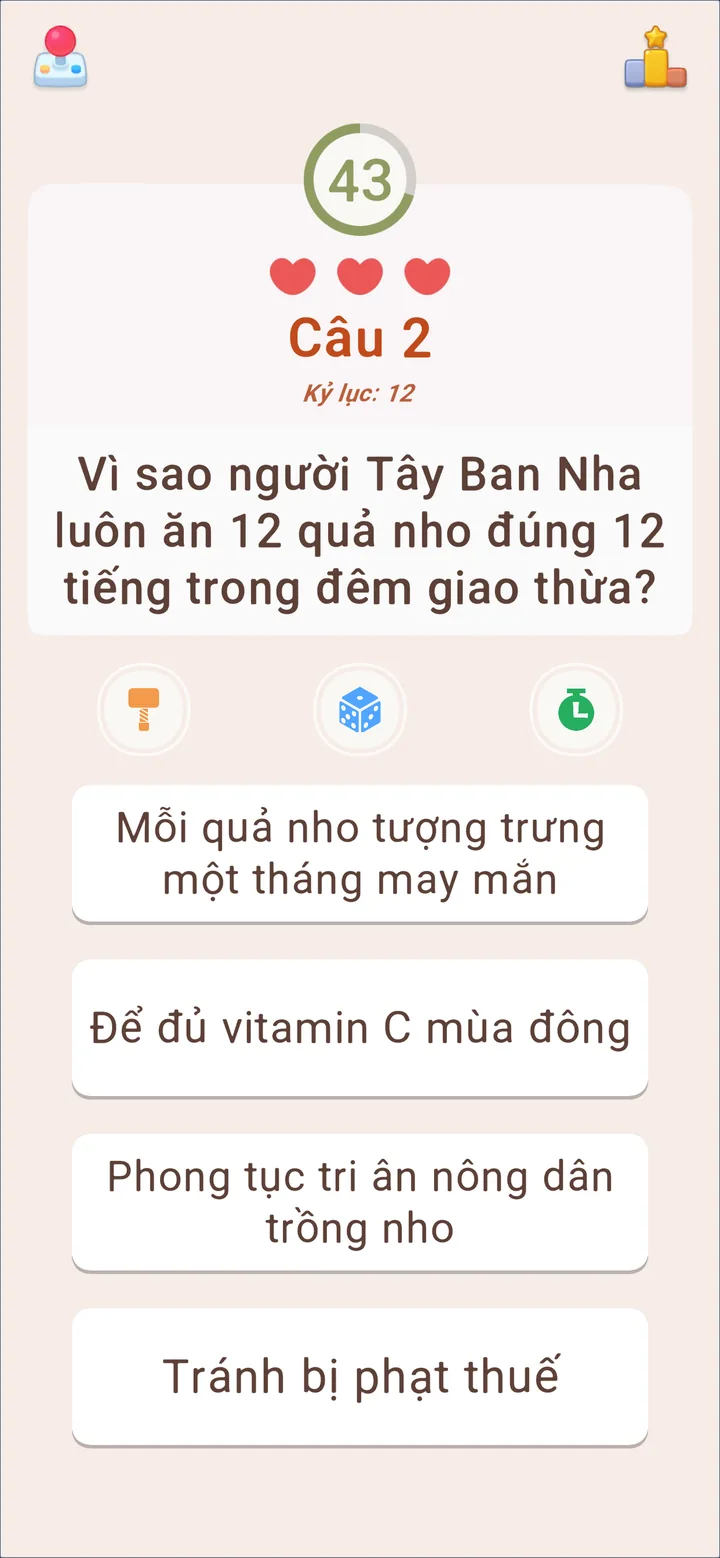 Màn hình Đố Vui Hại Não 2