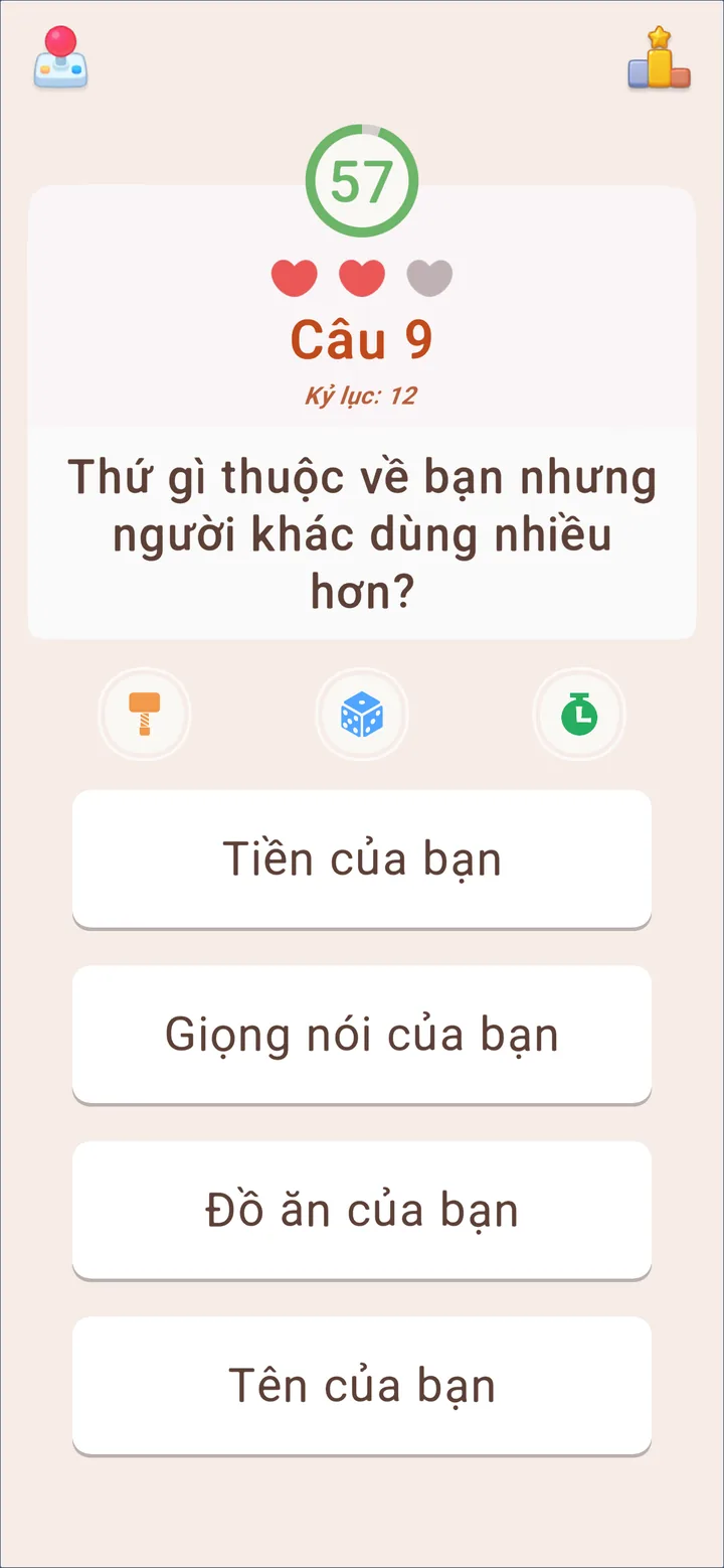 Màn hình Đố Vui Hại Não 6